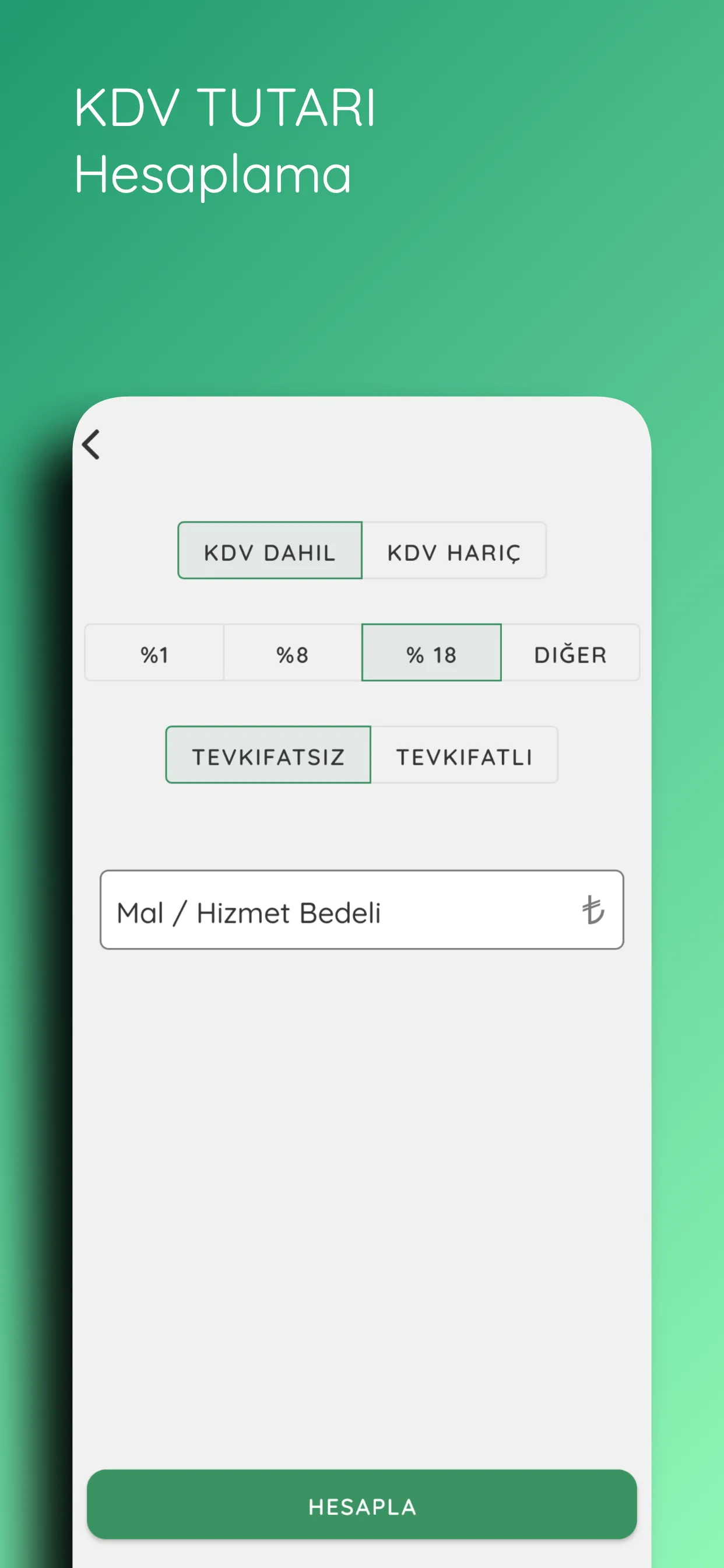 KDV Hesapla - Katma Değer Verg | Indus Appstore | Screenshot