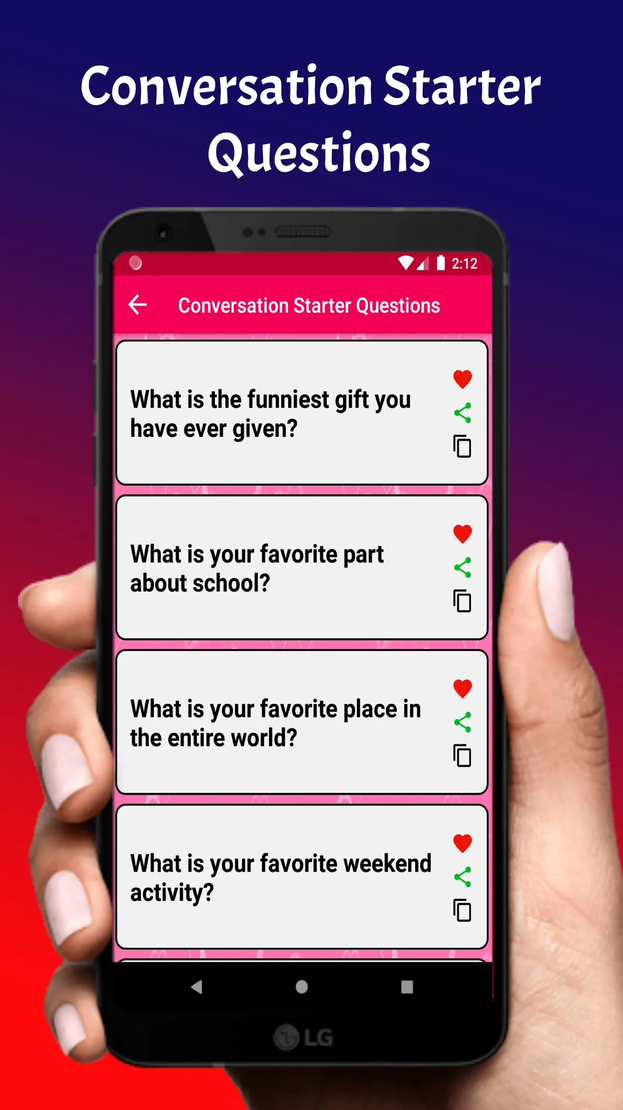 Questions to ask Girls | Indus Appstore | Screenshot