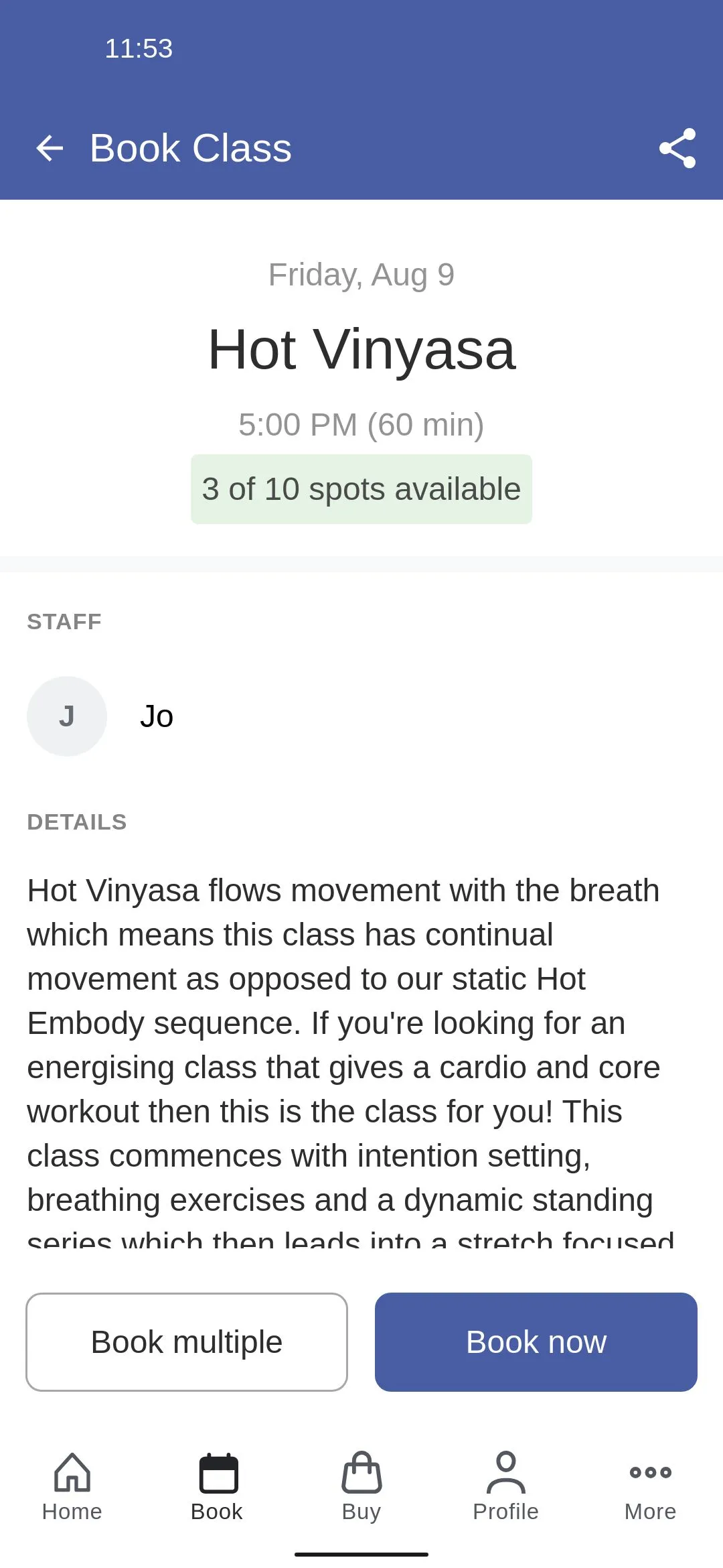 Embody Hot Yoga | Indus Appstore | Screenshot