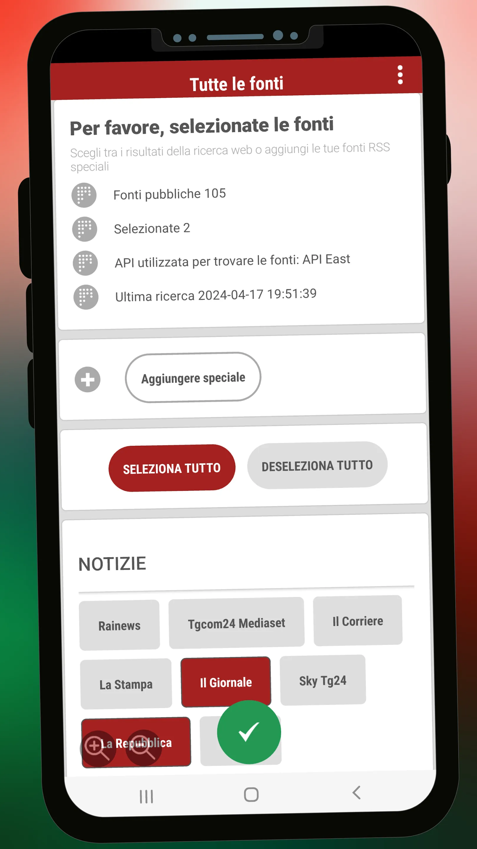 Notizzzie - Italia tempo reale | Indus Appstore | Screenshot