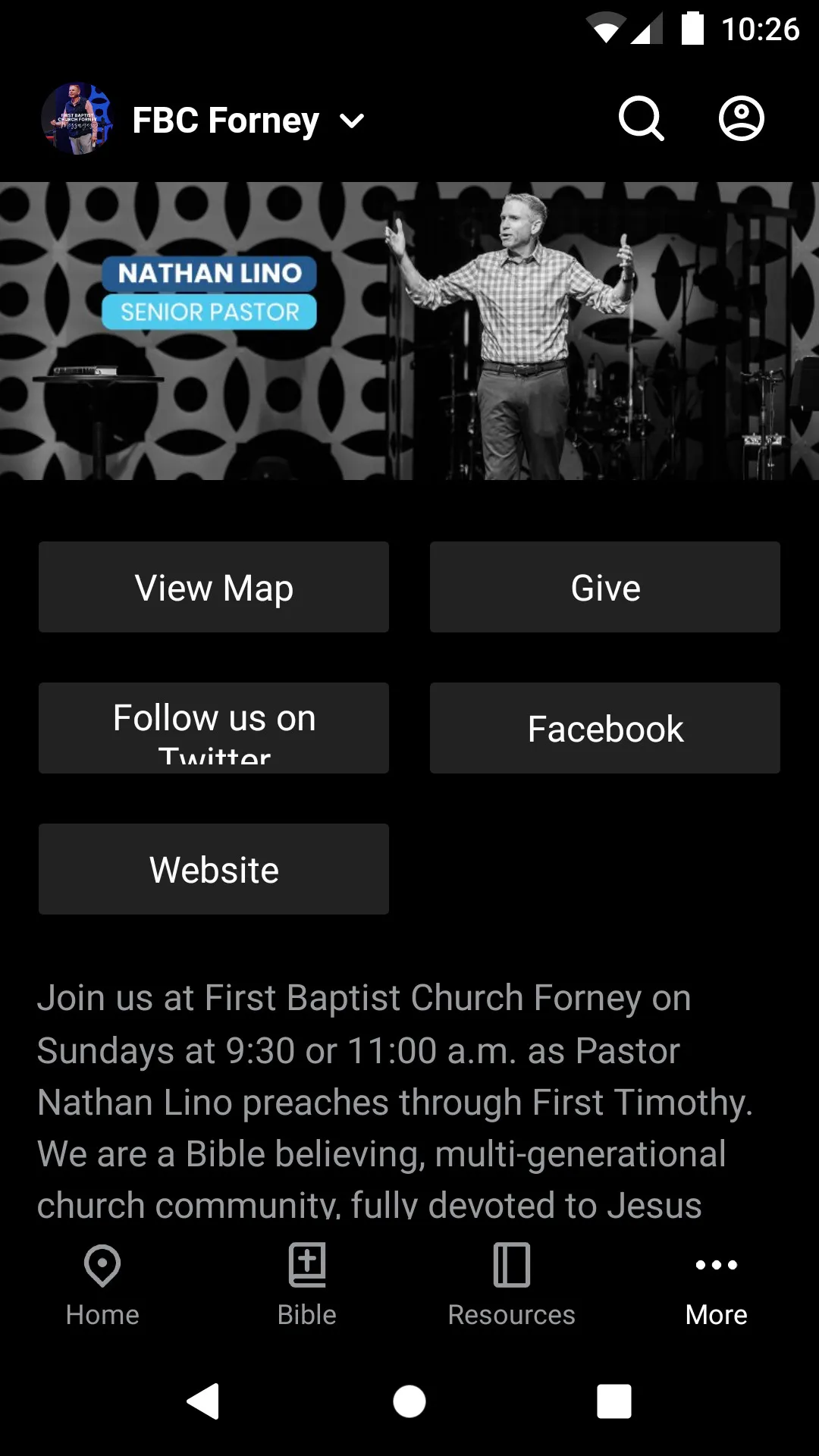 First Baptist Church Forney | Indus Appstore | Screenshot