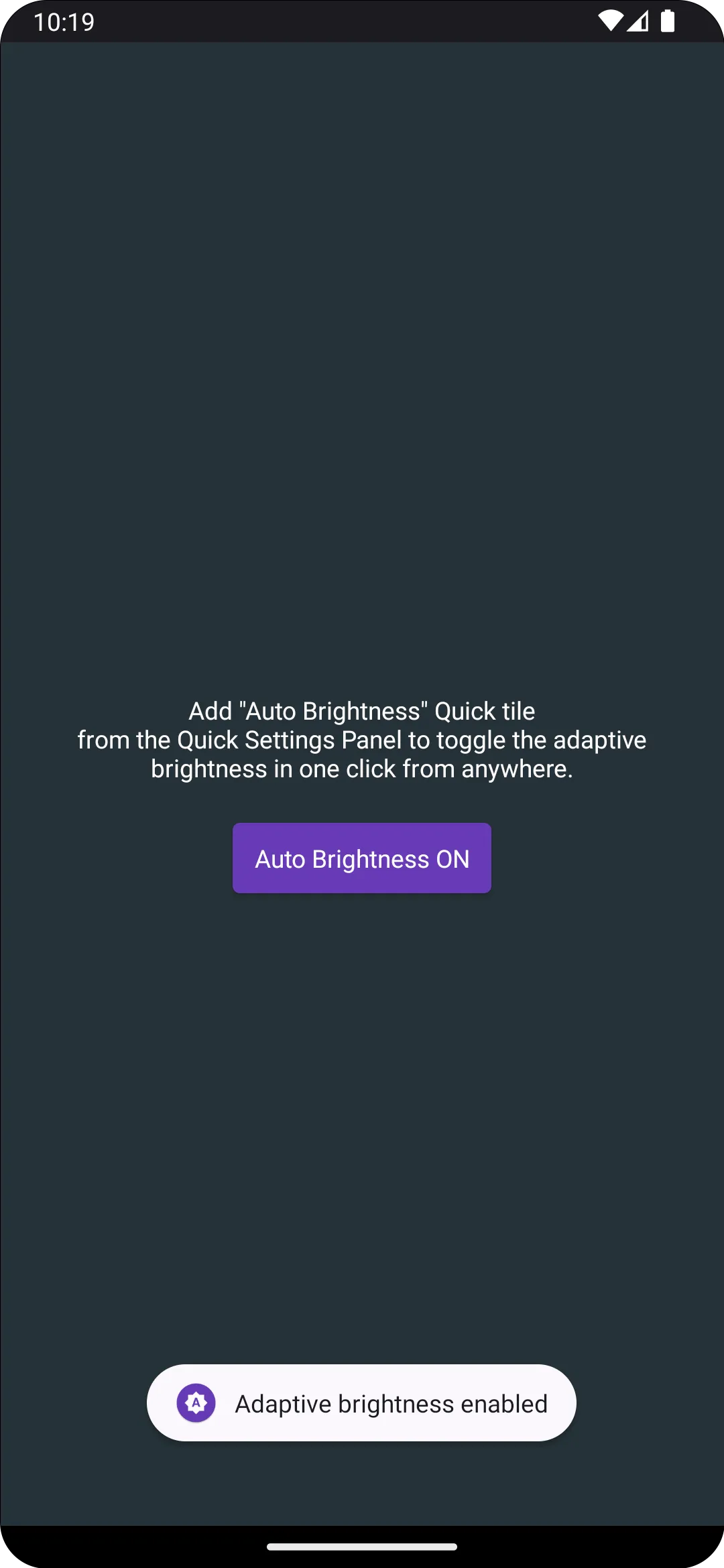 Auto Brightness Tile | Indus Appstore | Screenshot