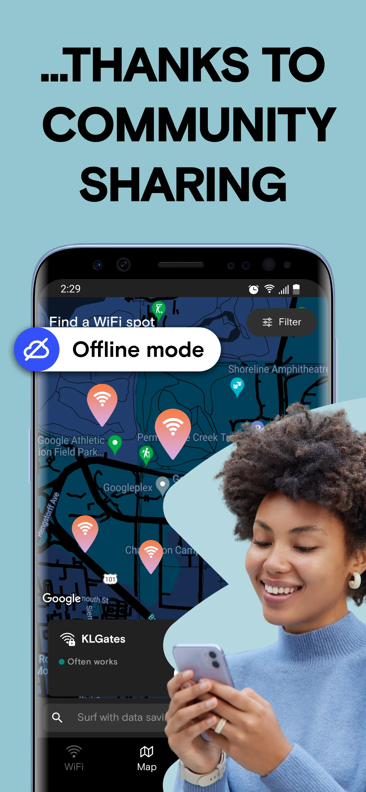 Instabridge: WiFi Hotspot Map | Indus Appstore | Screenshot