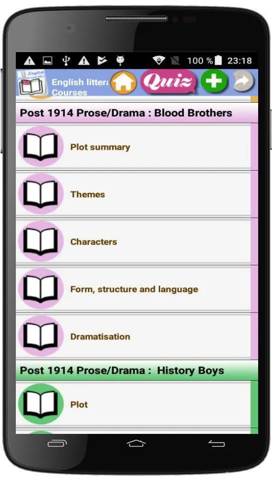 English litteratur-post 1914 p | Indus Appstore | Screenshot