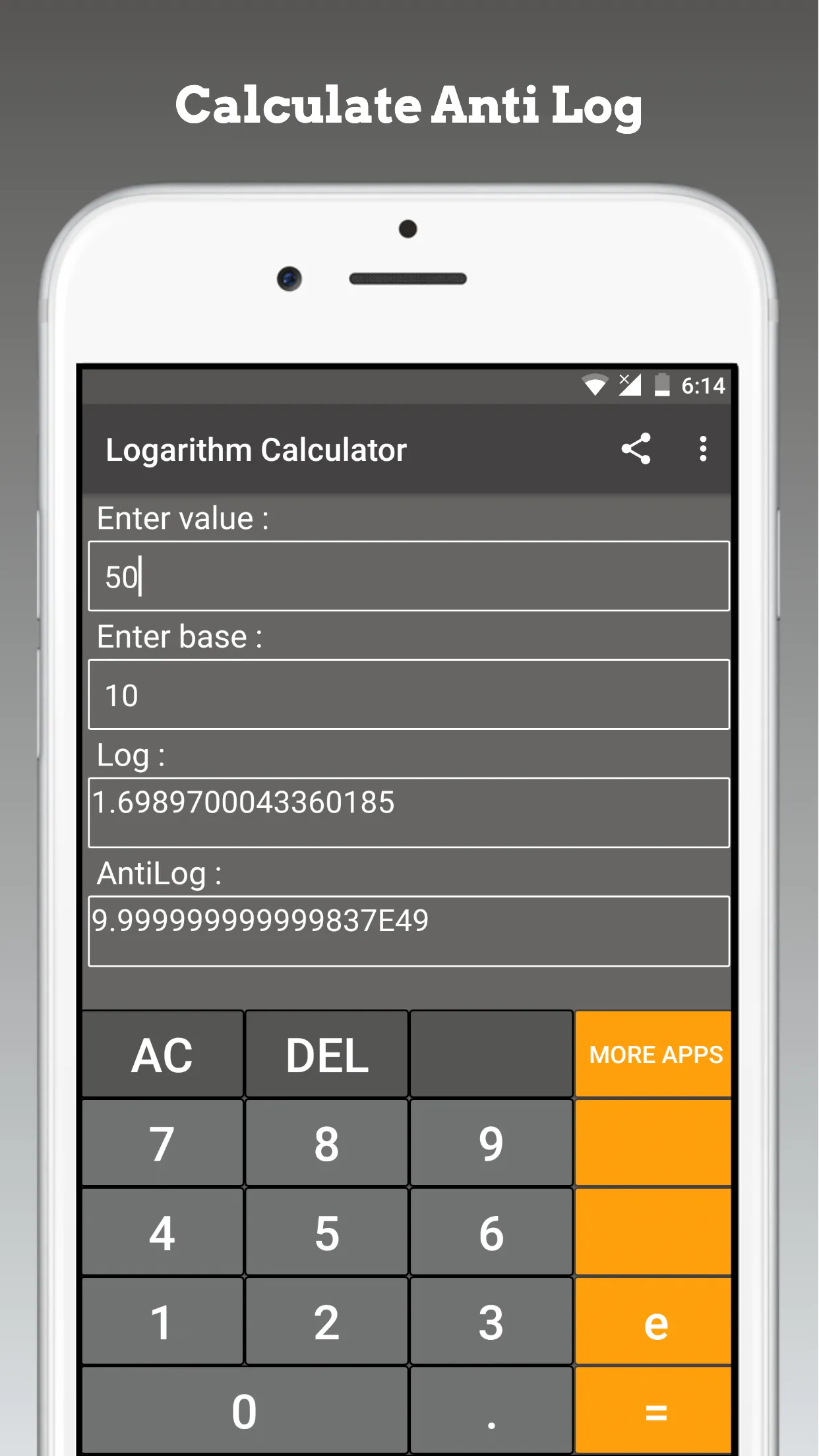 Logarithm Calculator | Indus Appstore | Screenshot