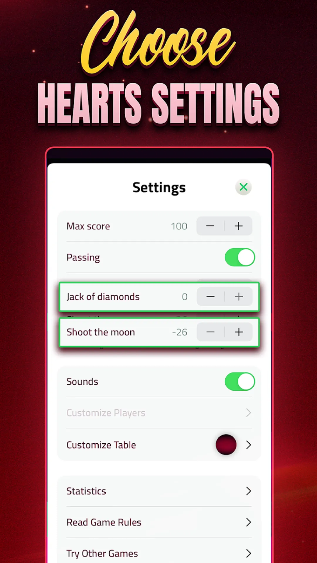Hearts Single Player - Offline | Indus Appstore | Screenshot