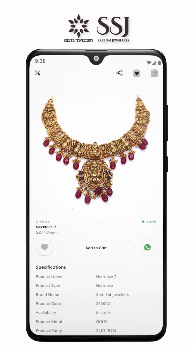 Sree Sai Jewellers | Indus Appstore | Screenshot