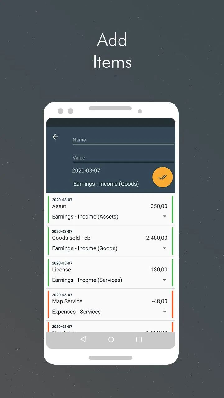 Accounting CSV: track finances | Indus Appstore | Screenshot