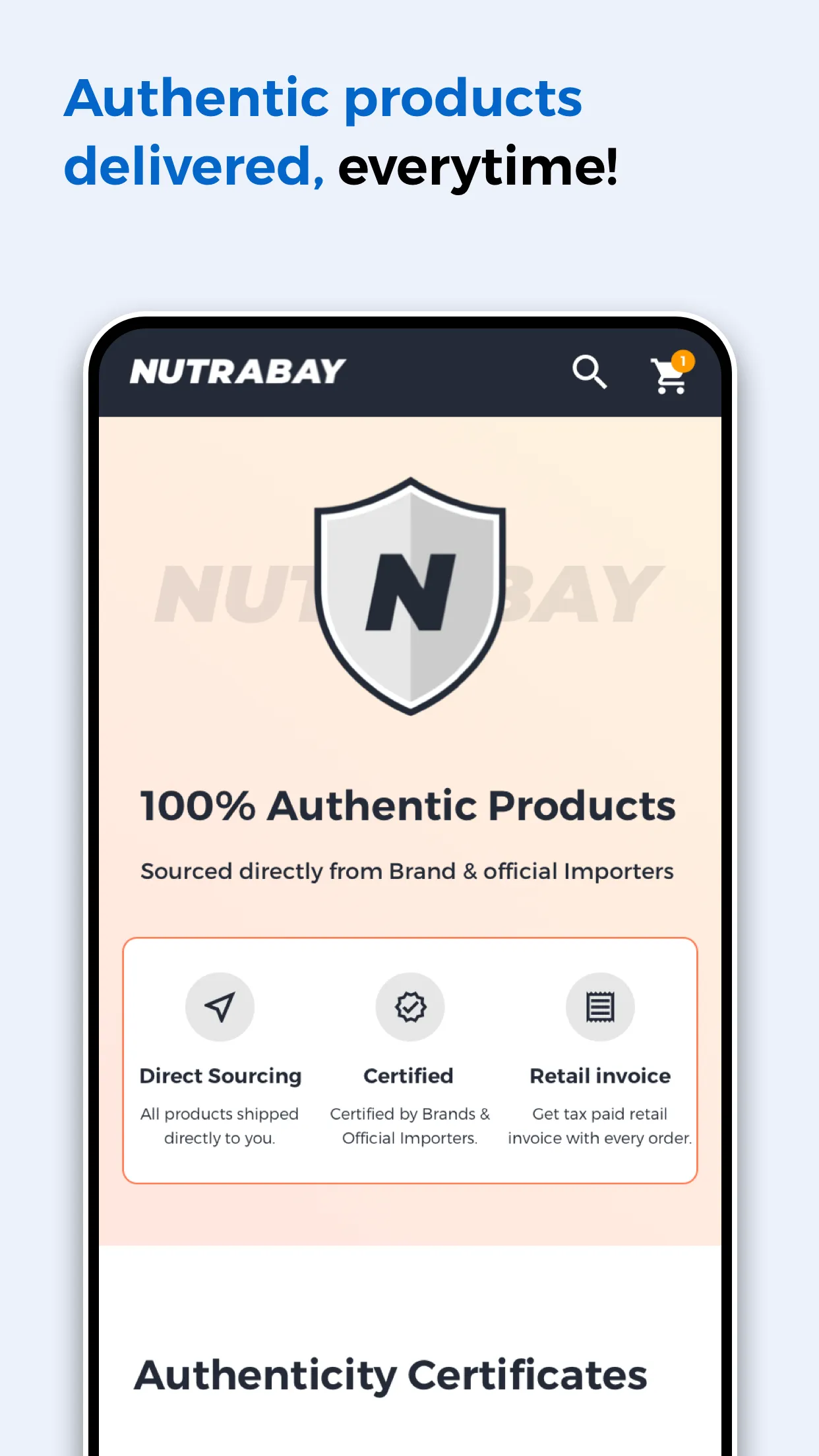 Nutrabay: Supplements Store | Indus Appstore | Screenshot