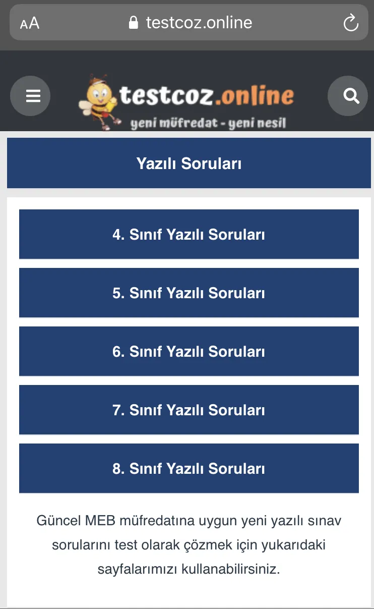 Test Çöz | Indus Appstore | Screenshot