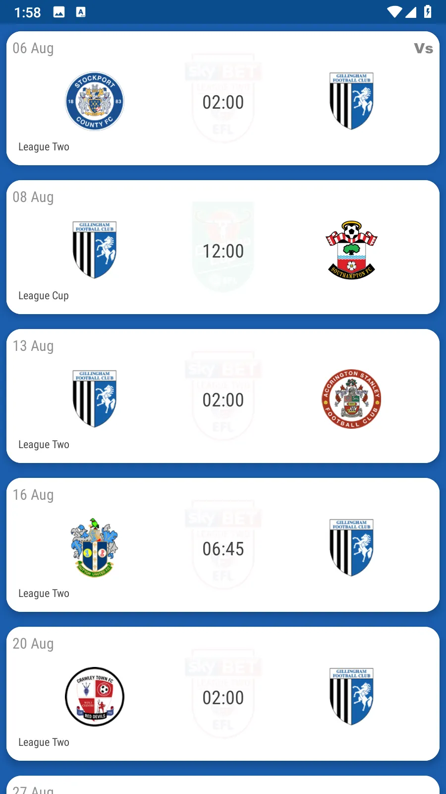 Gillingham FC Fan App | Indus Appstore | Screenshot