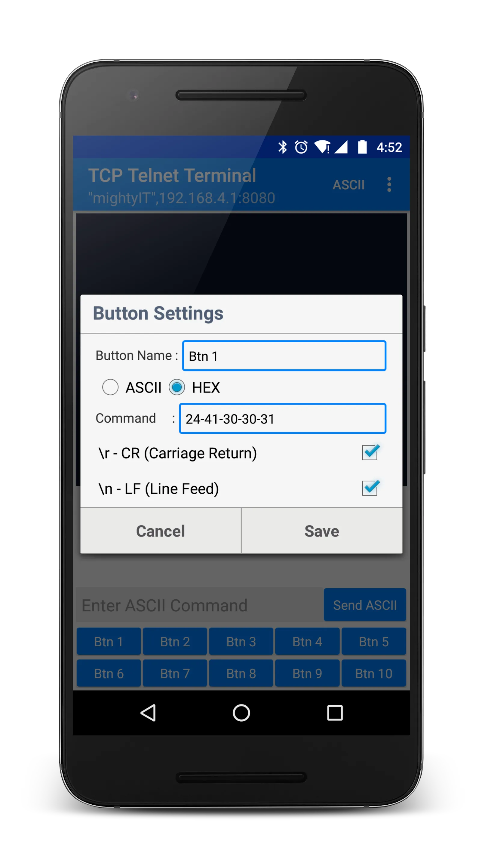 TCP Telnet Terminal | Indus Appstore | Screenshot