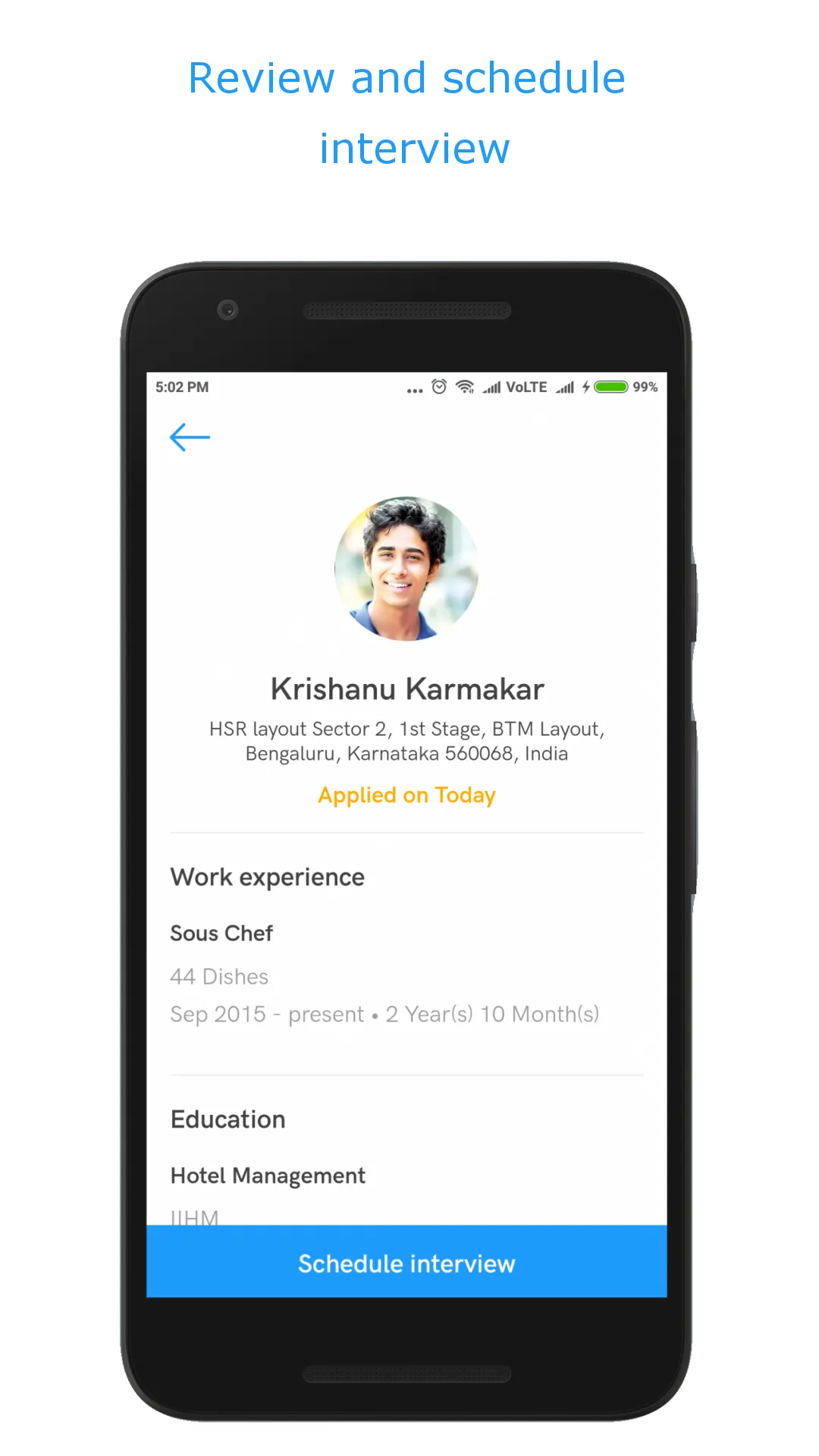 InstaHire: Get RestaurantStaff | Indus Appstore | Screenshot