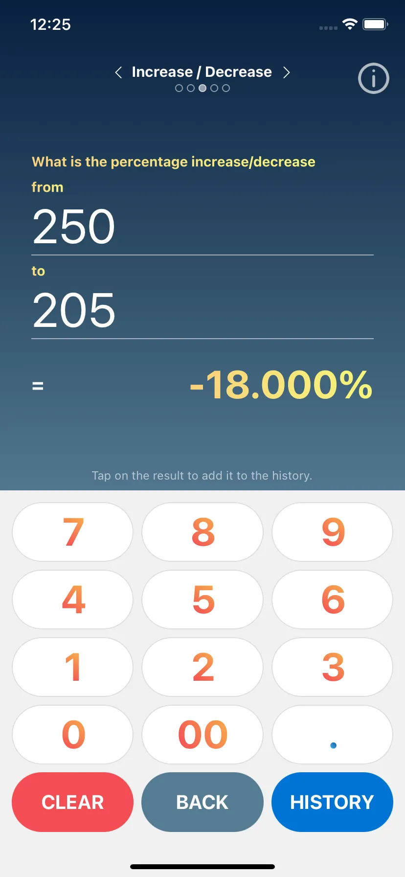 Percent & Cumulative Calc Tool | Indus Appstore | Screenshot