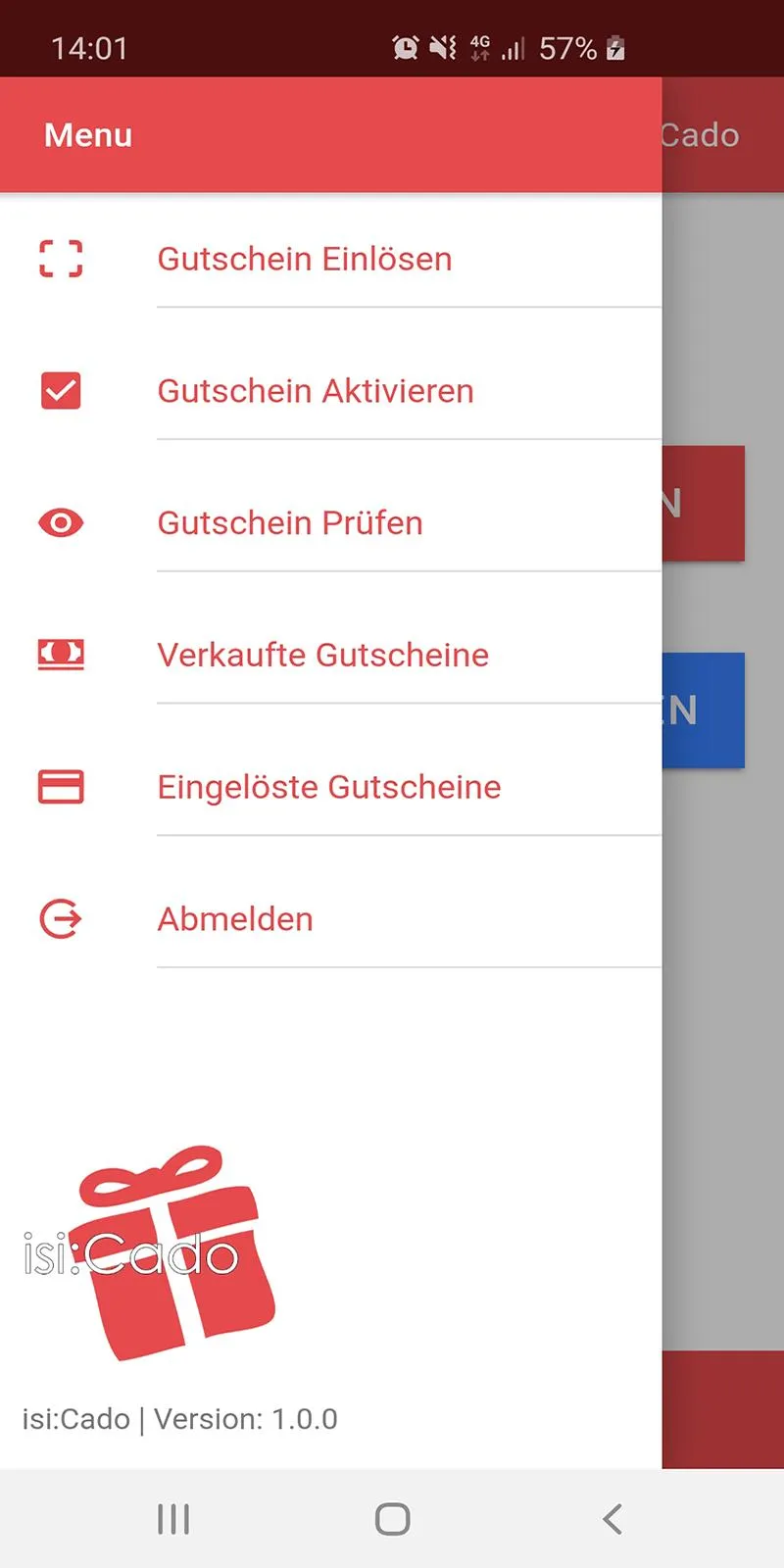 isiCado - Die Gutschein App | Indus Appstore | Screenshot