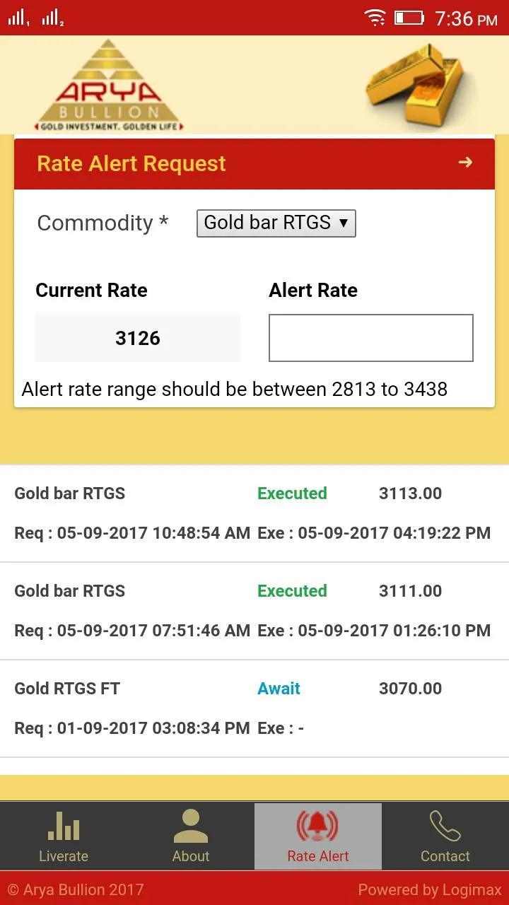 Arya Bullion | Indus Appstore | Screenshot