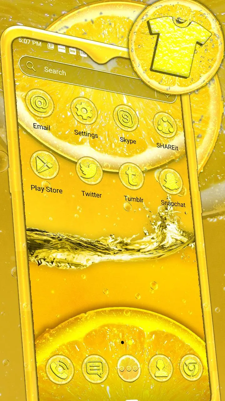 Yellow Lemon Theme Launcher | Indus Appstore | Screenshot