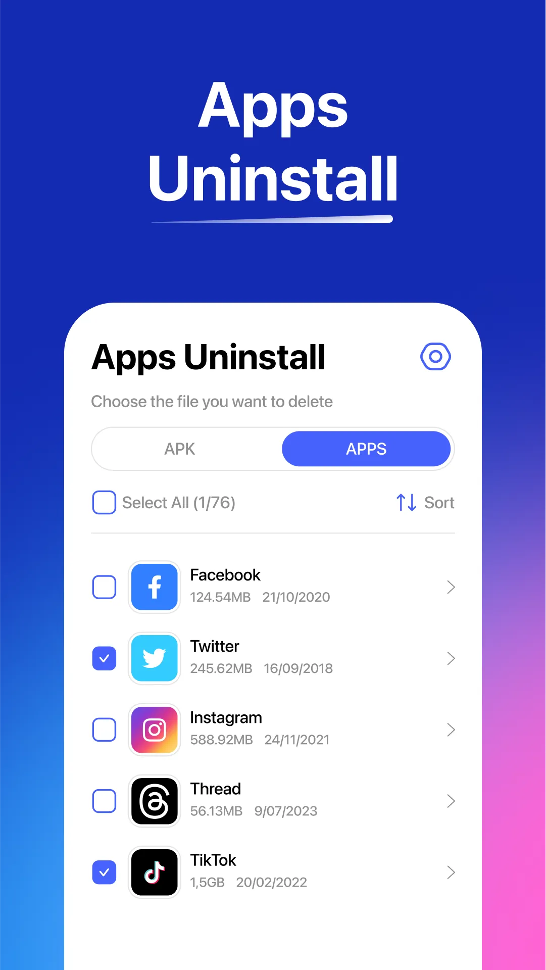 Uninstall Apps & Apk | Indus Appstore | Screenshot