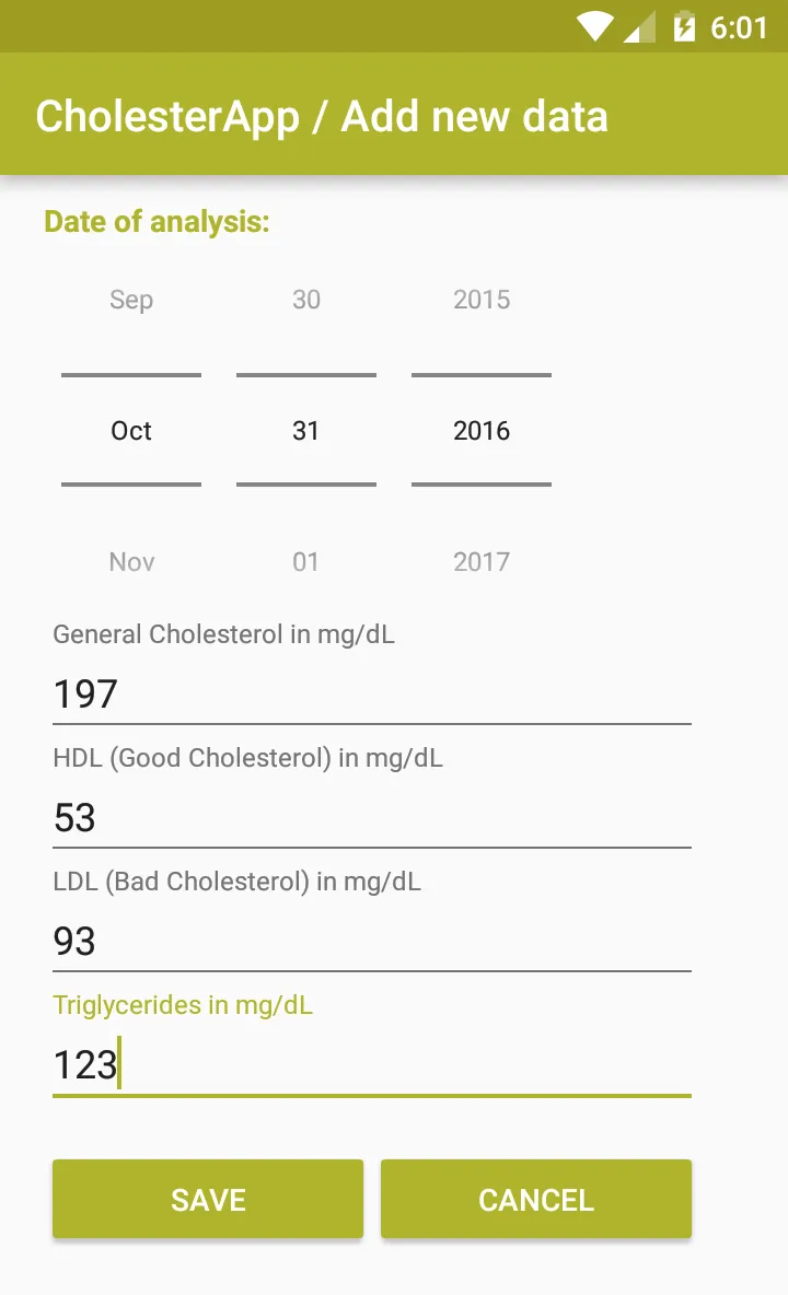 Cholesterol Tracker | Indus Appstore | Screenshot