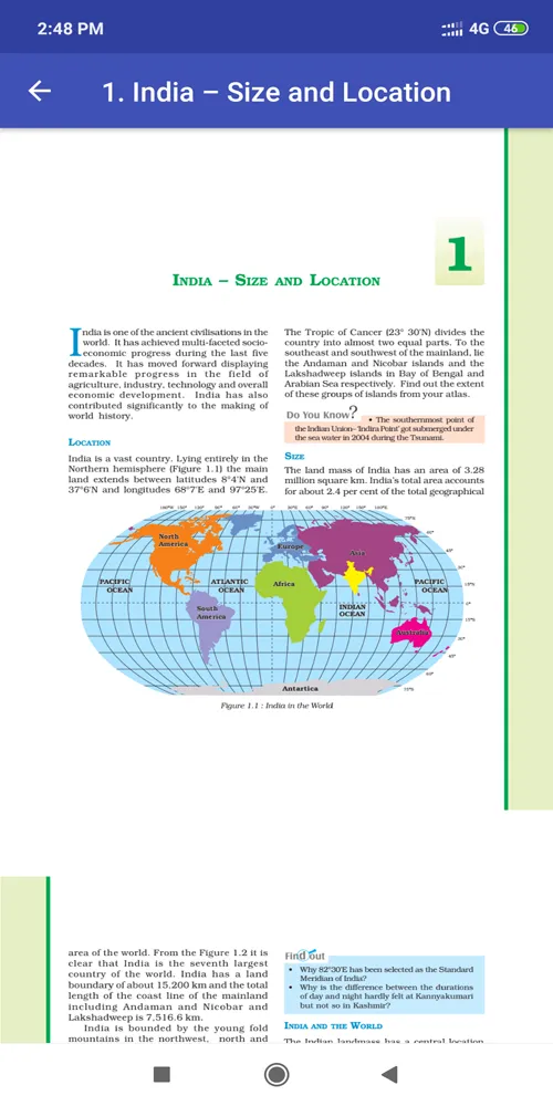 Class 9 Geography NCERT Book i | Indus Appstore | Screenshot