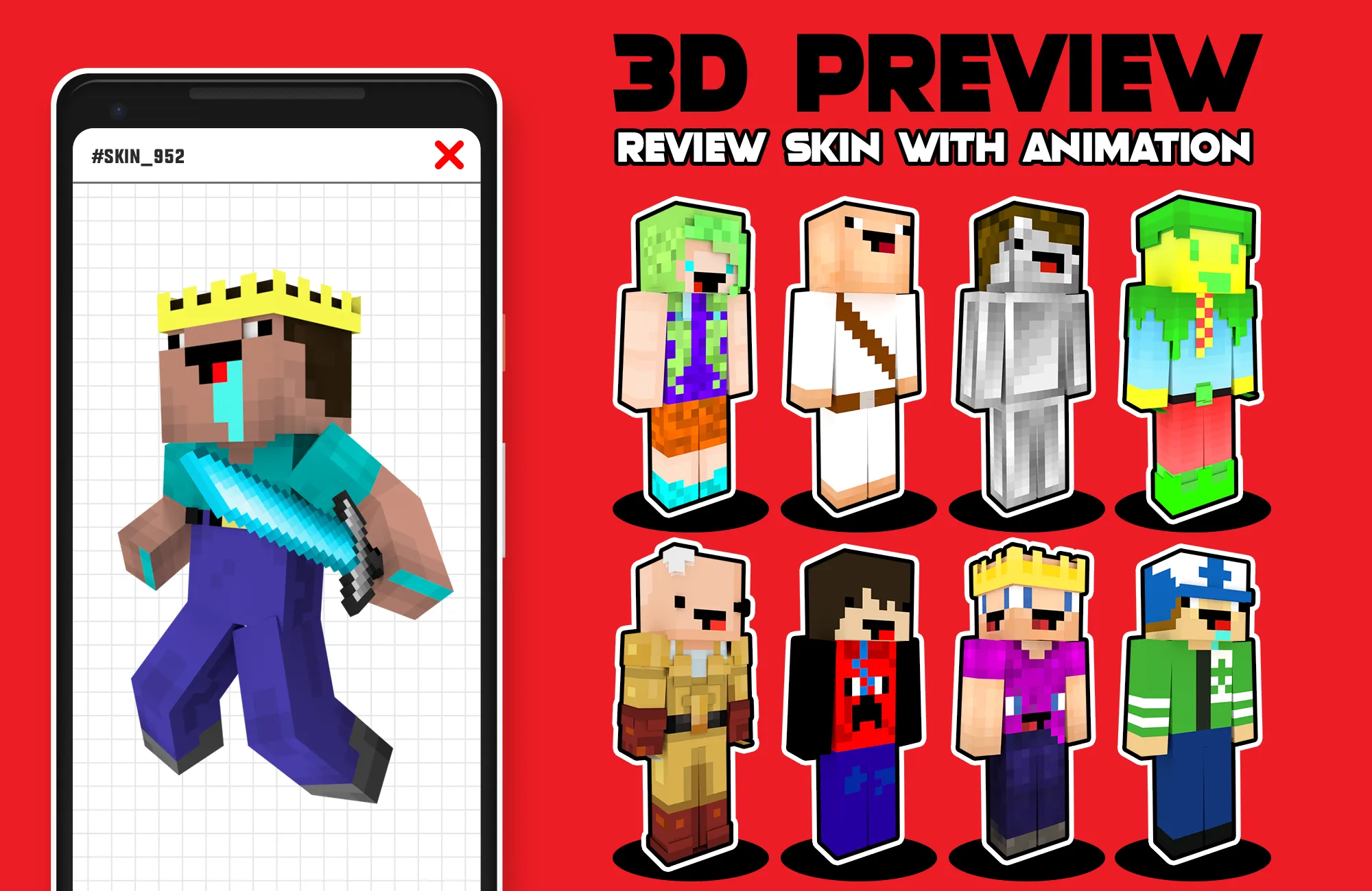 NOOB Skins for Minecraft | Indus Appstore | Screenshot