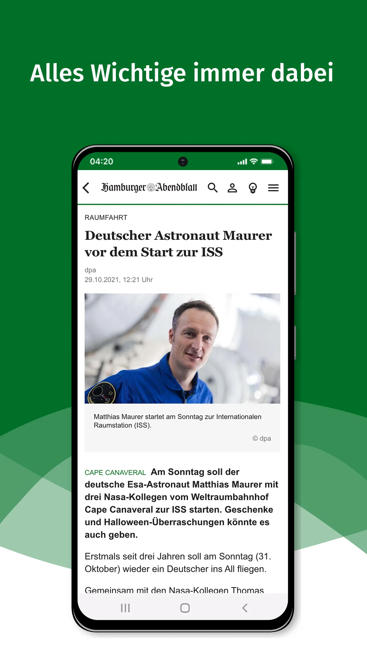 Hamburger Abendblatt News | Indus Appstore | Screenshot