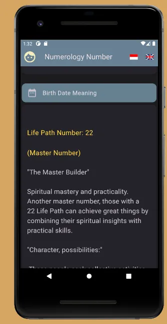 Numerology Nama-Tanggal Lahir | Indus Appstore | Screenshot