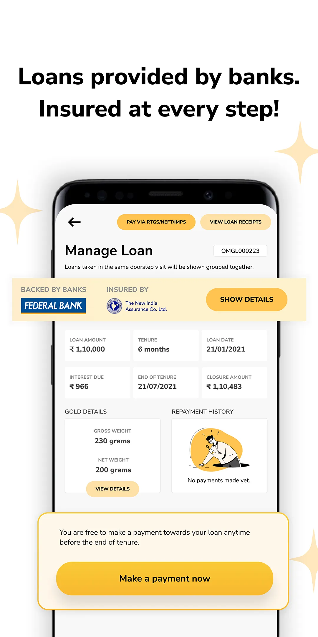 Oro Money | Gold Loans at home | Indus Appstore | Screenshot