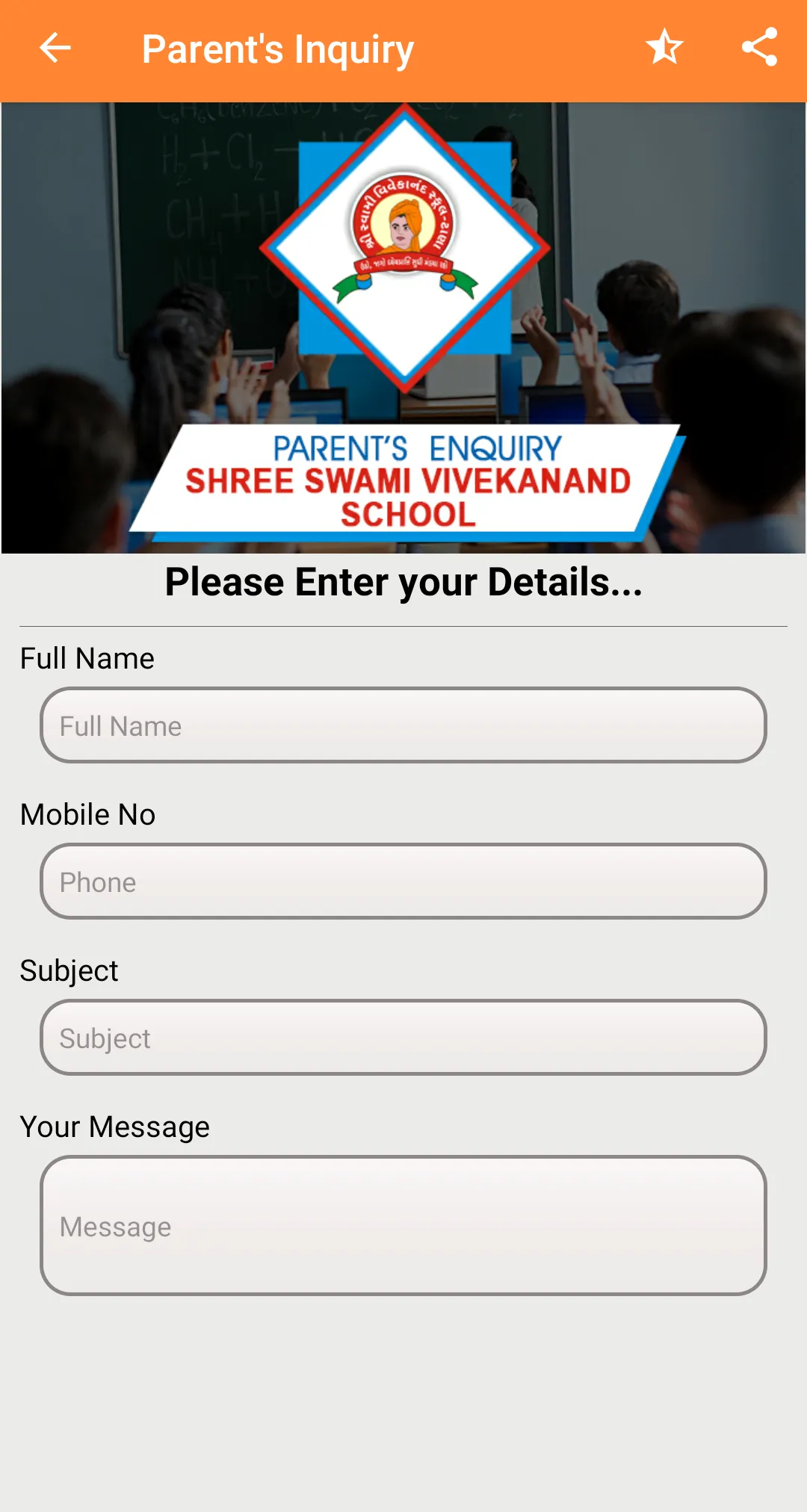 Shree Swami Vivekanand School | Indus Appstore | Screenshot