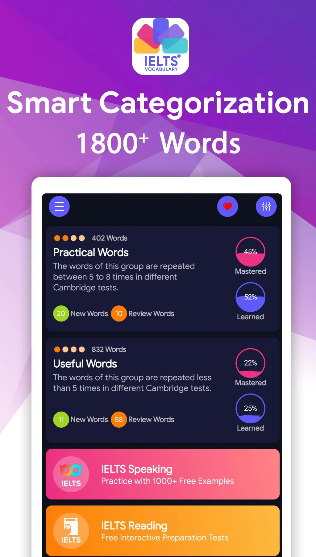 IELTS® Vocabulary Flashcards | Indus Appstore | Screenshot