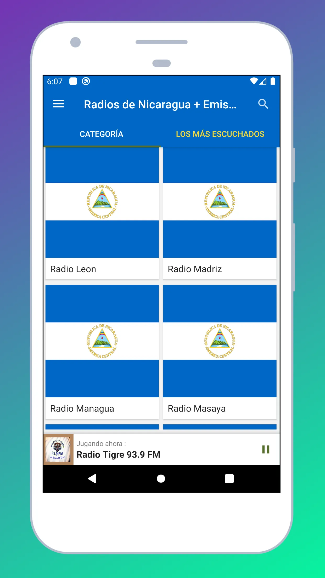 Radio Nicaragua + Radio Online | Indus Appstore | Screenshot