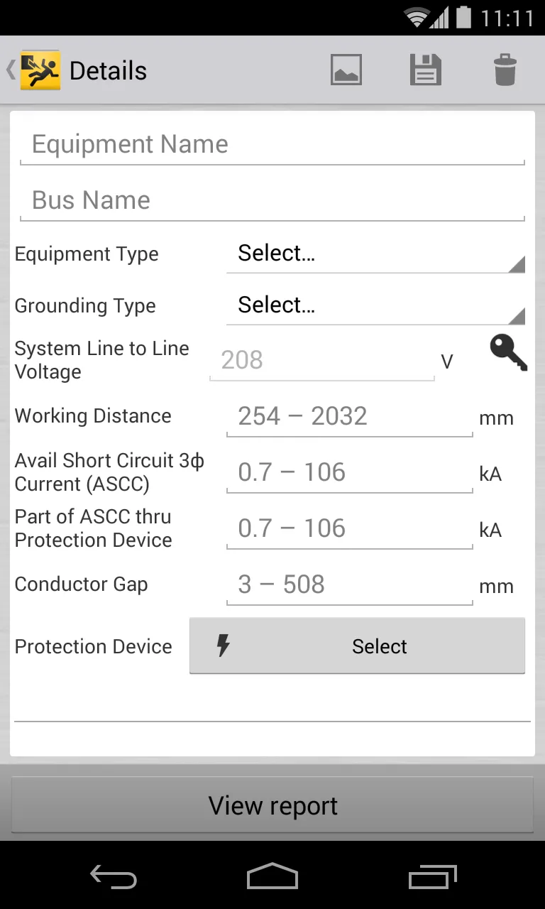 Arc Flash Calculator Labeling | Indus Appstore | Screenshot