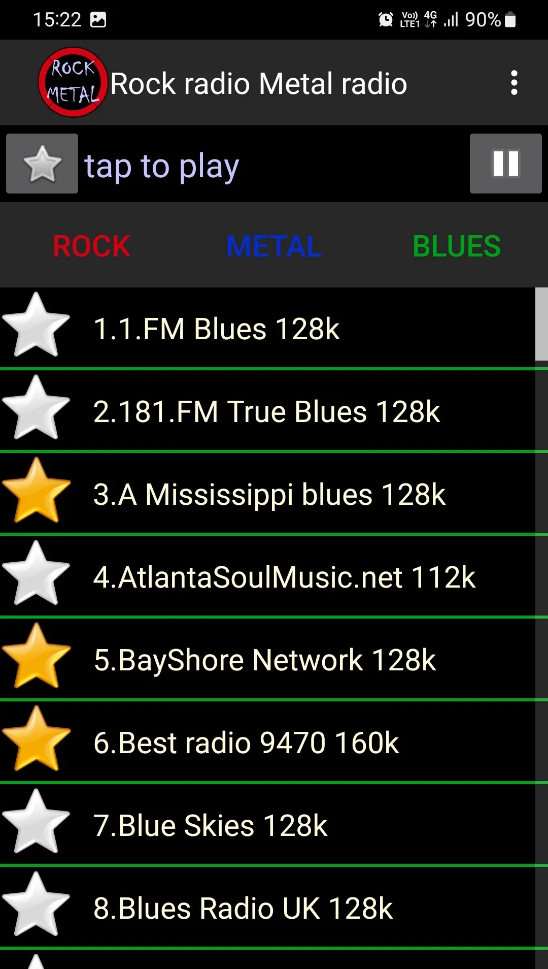 Rock + Metal radio | Indus Appstore | Screenshot