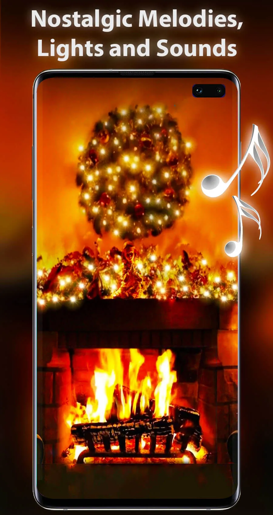 Xmas Fireplace Live Wallpaper | Indus Appstore | Screenshot