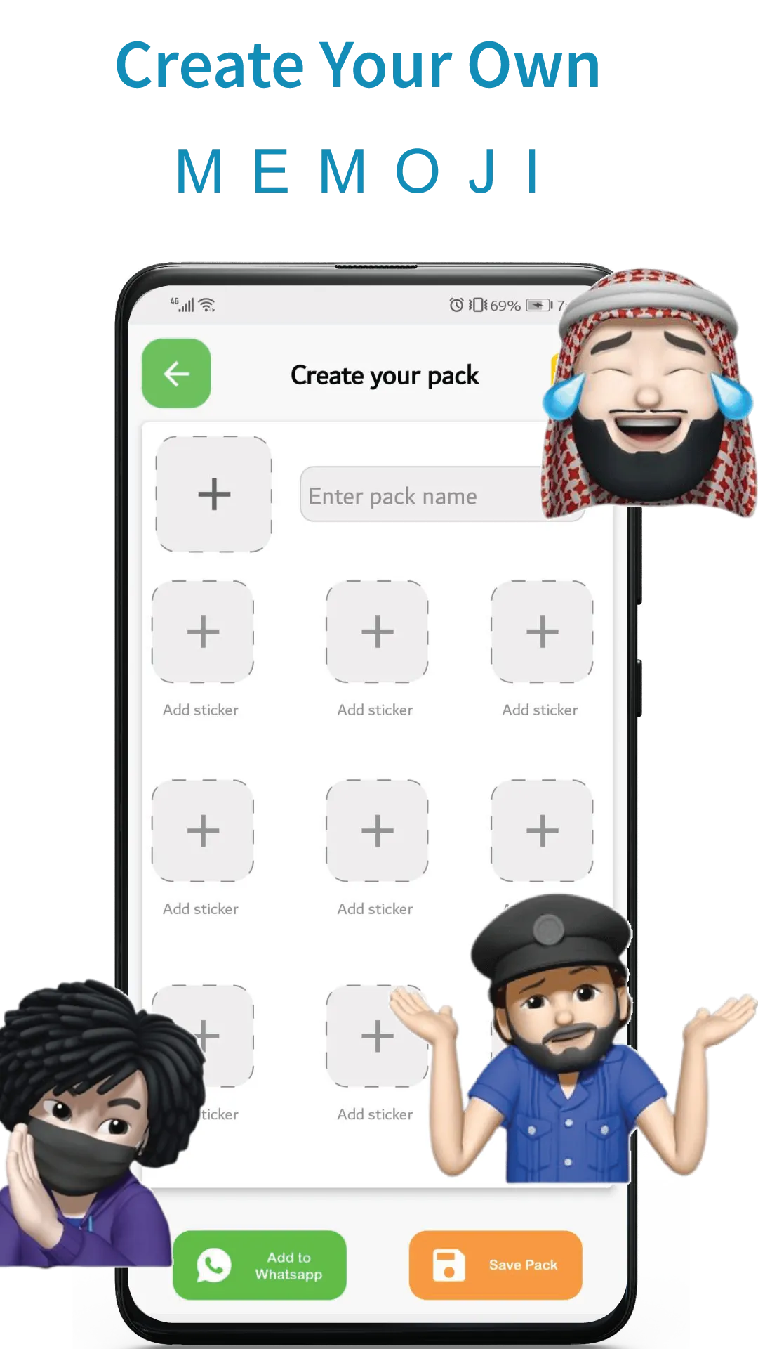 Memoji stickers for WhatsApp | Indus Appstore | Screenshot