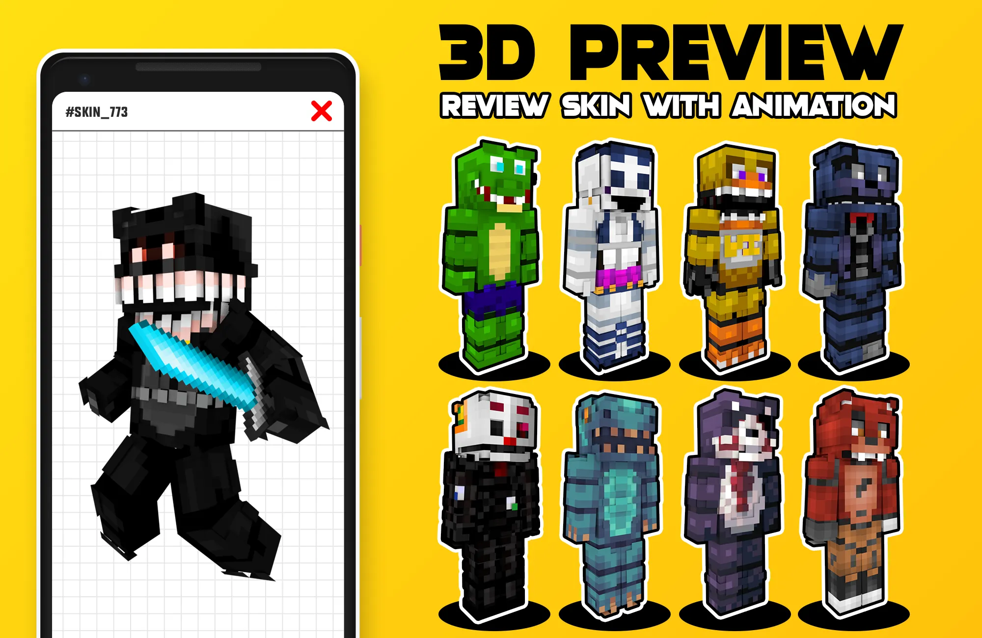 Animatronic Skins Minecraft PE | Indus Appstore | Screenshot