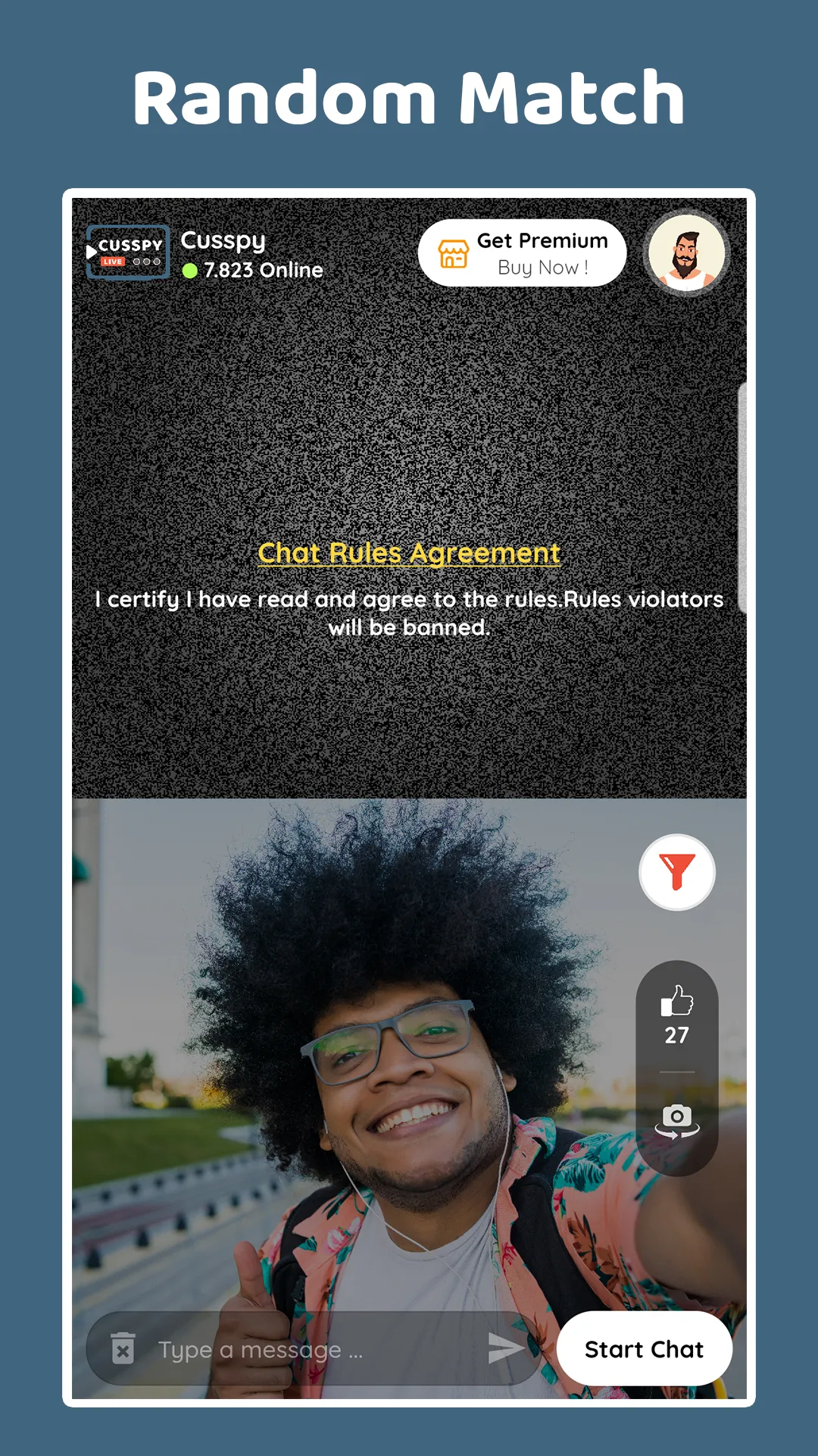 Cusspy - Live Video Chat | Indus Appstore | Screenshot