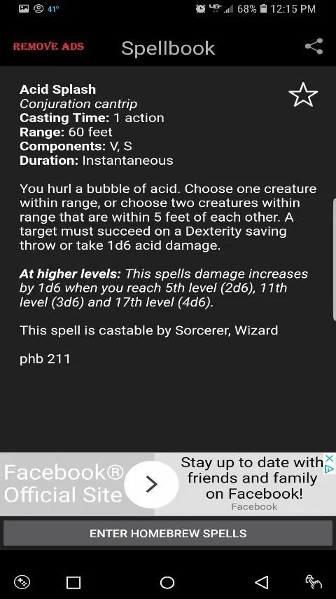 5E Spellbook | Indus Appstore | Screenshot