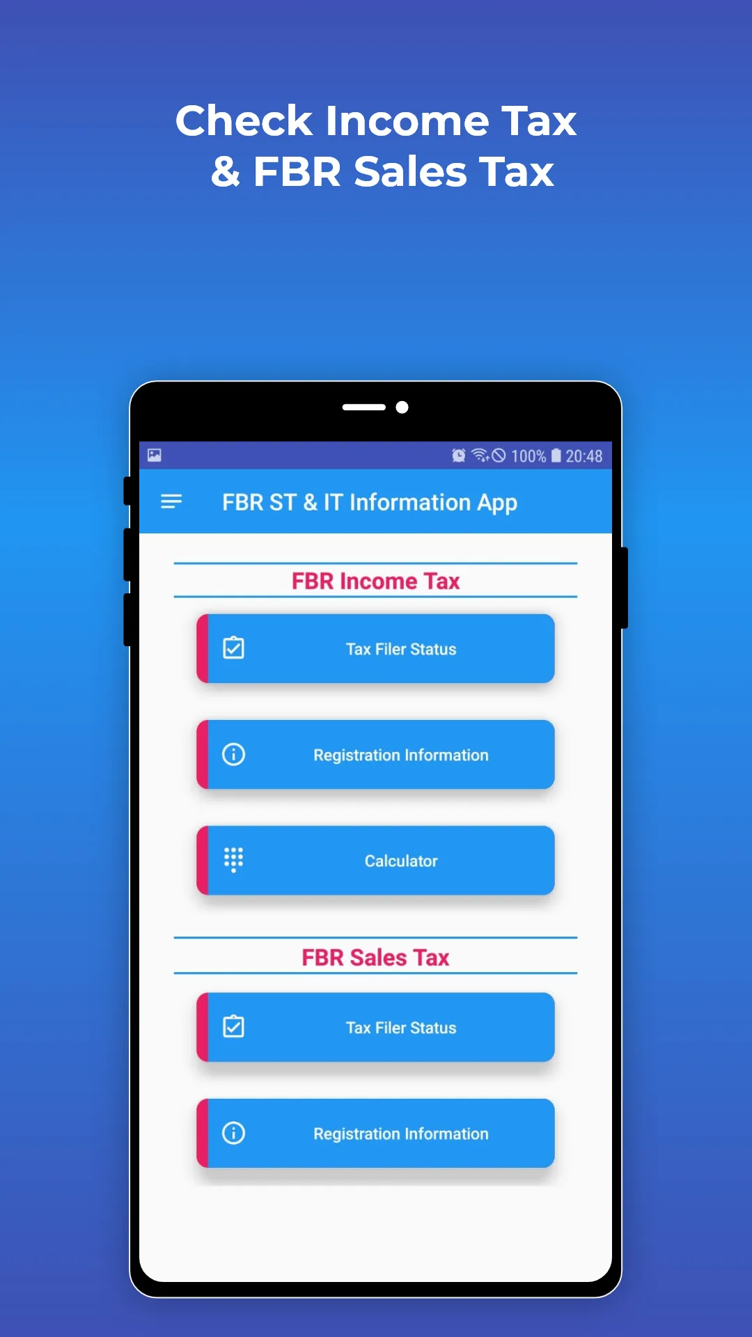 Tax Calculator & ATL Status | Indus Appstore | Screenshot