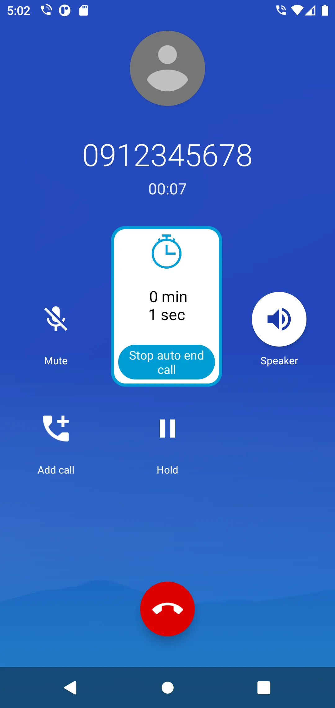 Auto Redial | call timer | Indus Appstore | Screenshot