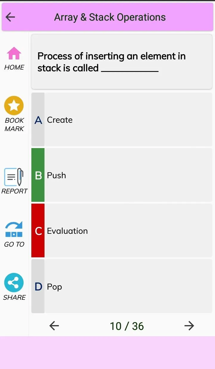 Data Structures MCQs | Indus Appstore | Screenshot