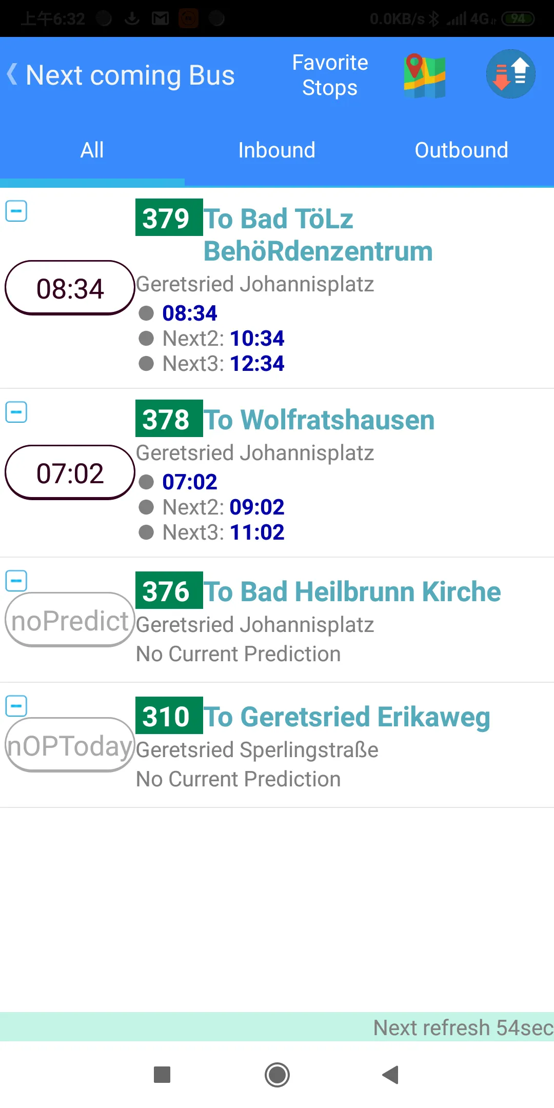 Munich Bus Timetable | Indus Appstore | Screenshot