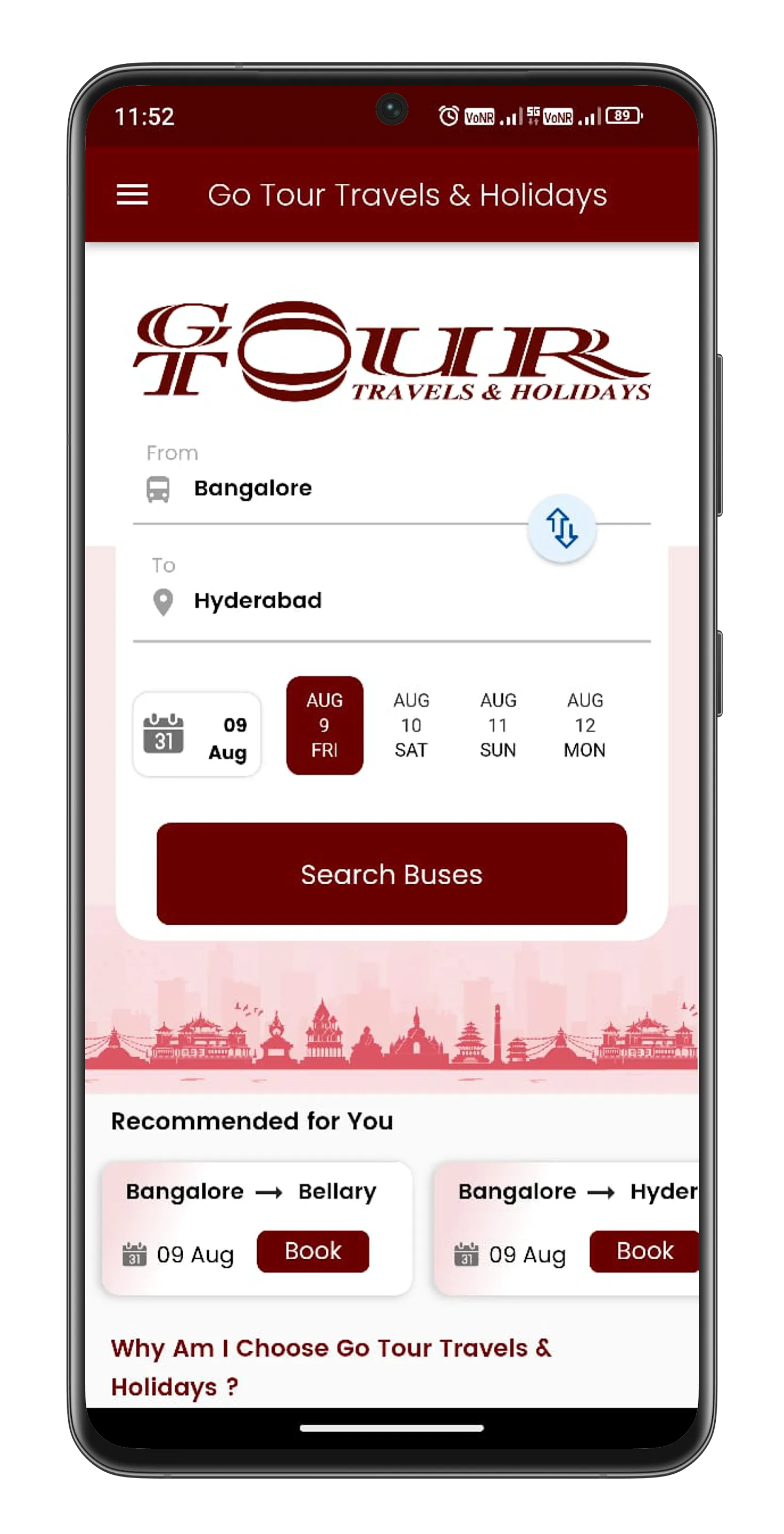 Go Tour Travels & Holidays | Indus Appstore | Screenshot