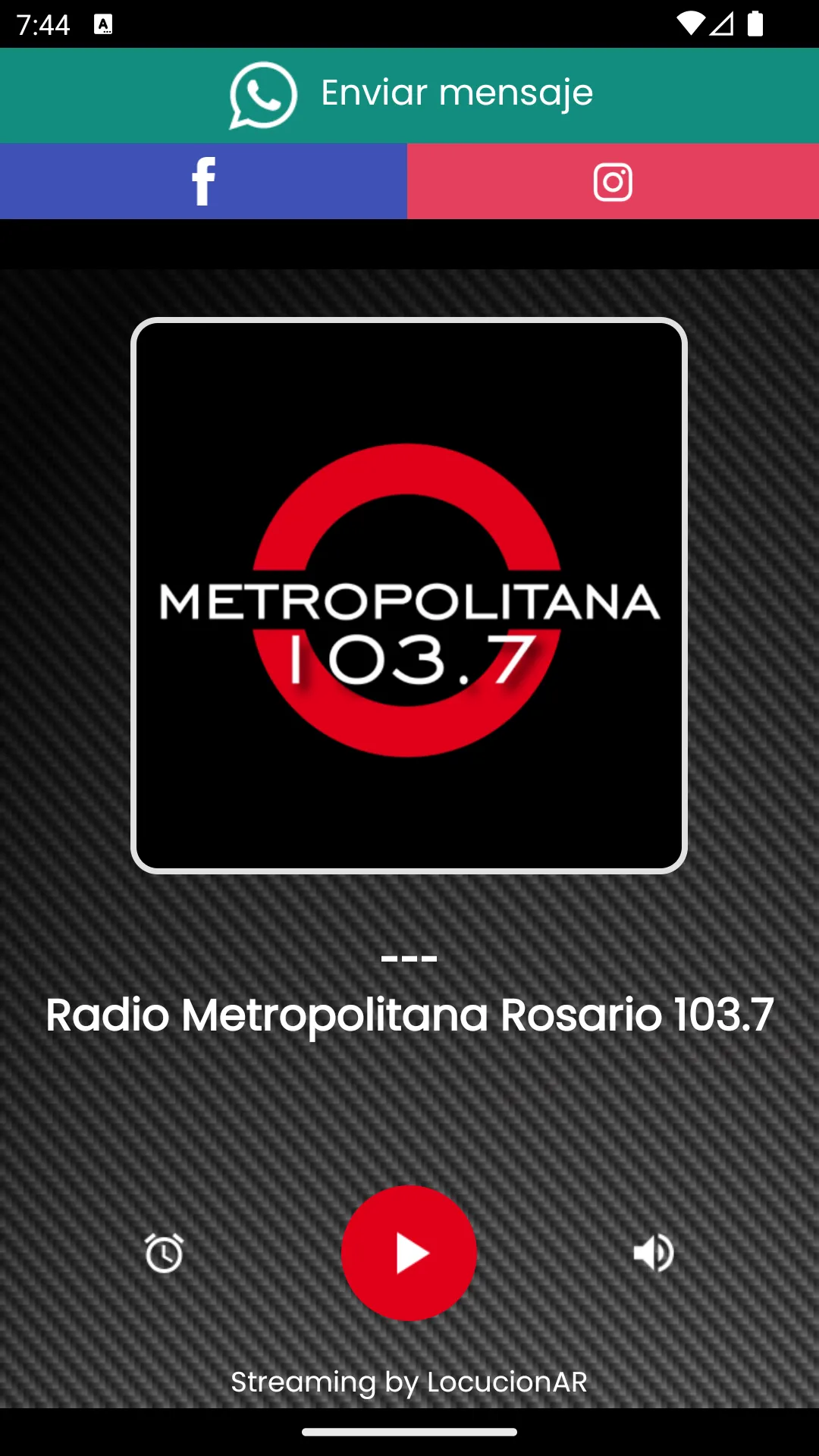 Radio Metropolitana 103.7 | Indus Appstore | Screenshot