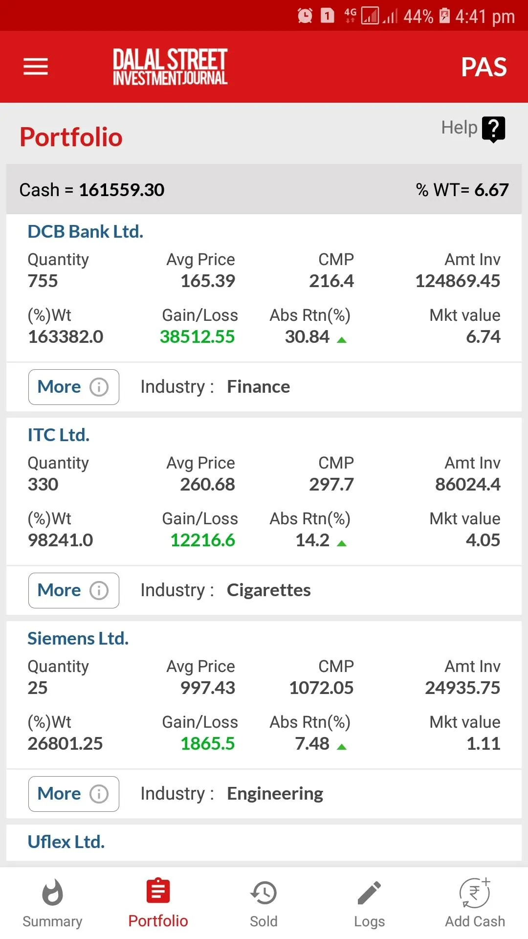 DSIJ Portfolio Advisory Servic | Indus Appstore | Screenshot