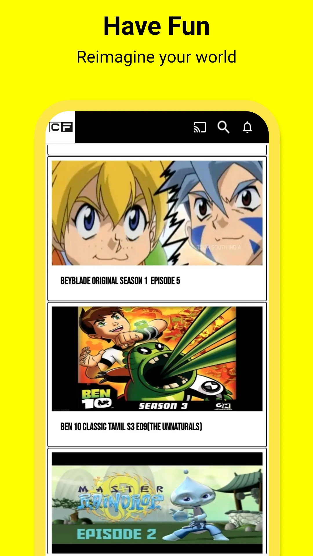 Cartoon Forever Tamil | Indus Appstore | Screenshot