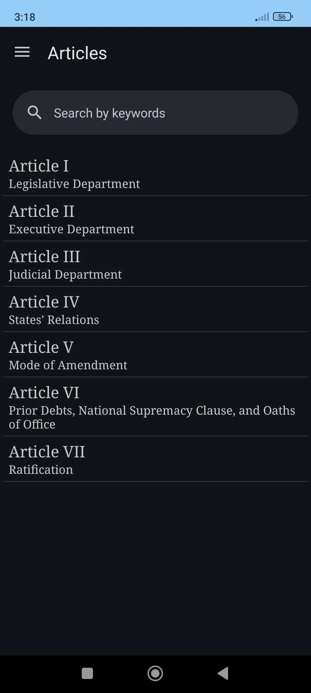 US Constitution | Indus Appstore | Screenshot