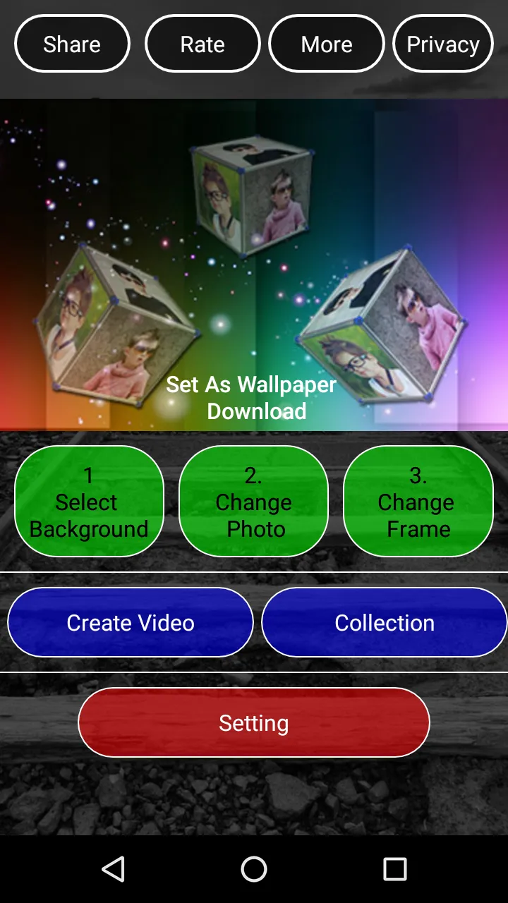 3D Photo Cube Video | Indus Appstore | Screenshot