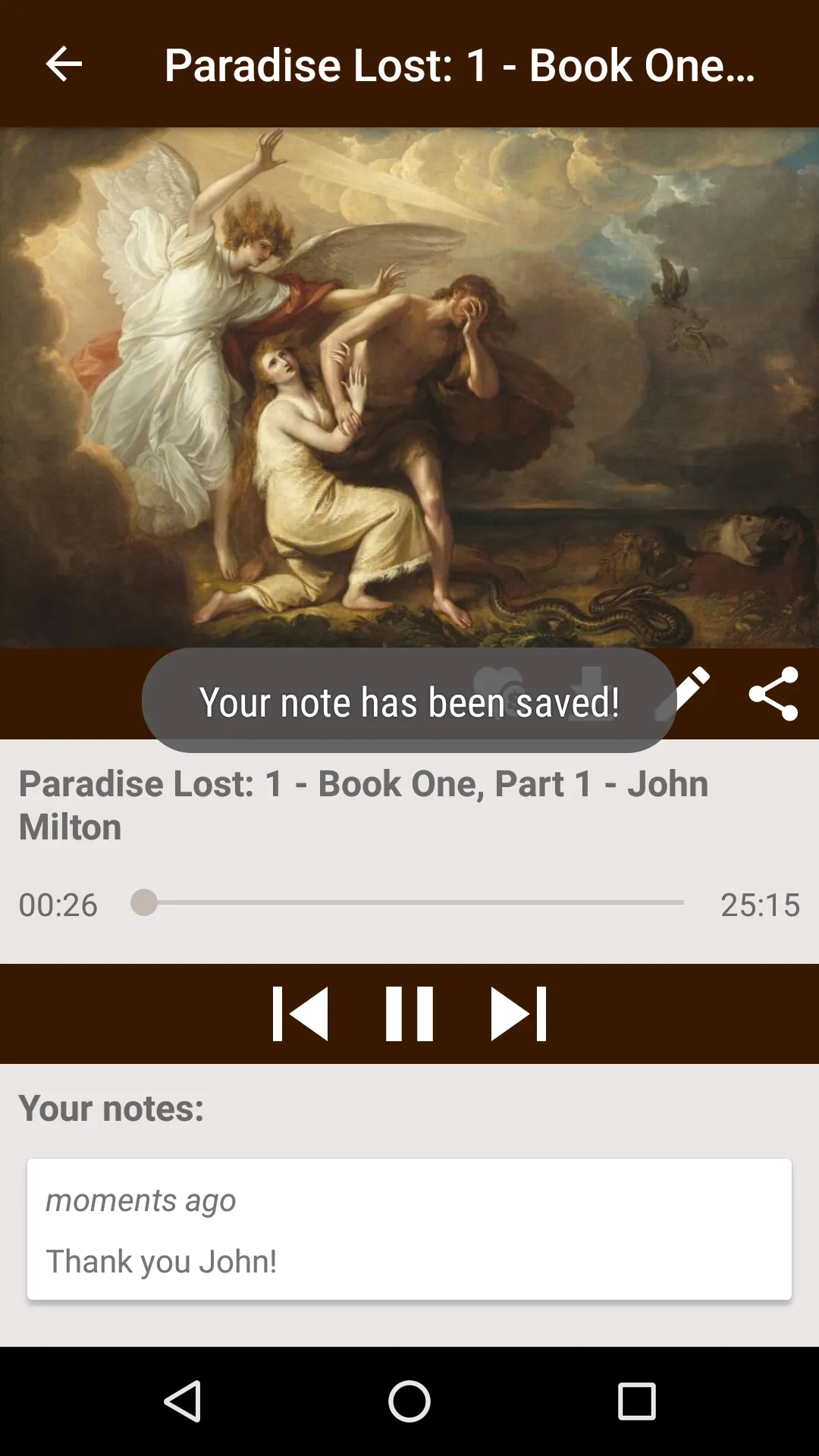 Paradise Lost - John Milton | Indus Appstore | Screenshot