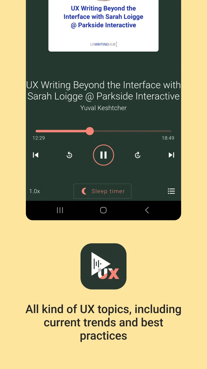 UX Podcasts | Indus Appstore | Screenshot